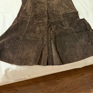 Brown Suede Skirt